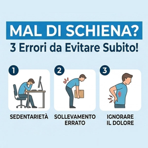 Mal di schiena: 3 errori quotidiani peggiorativi
